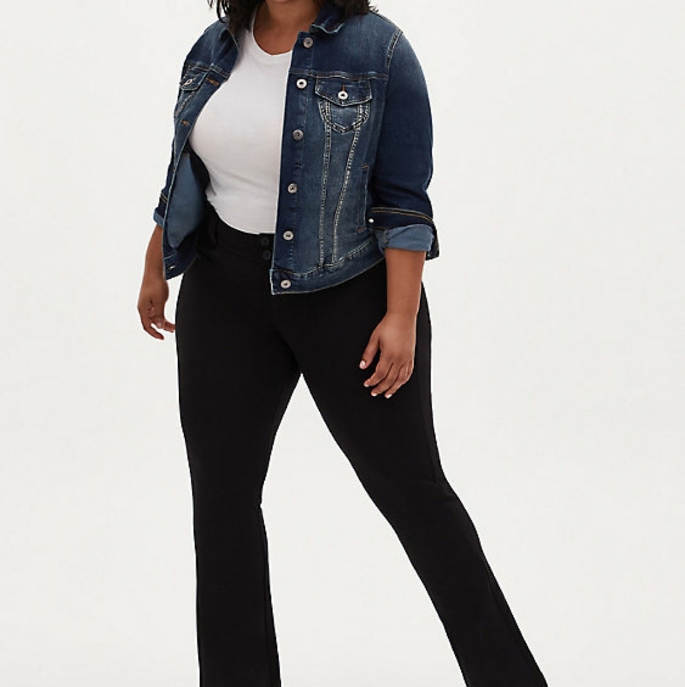Torrid Studio Sig Stretch Ponte Trousers 24T tall black comfy pants